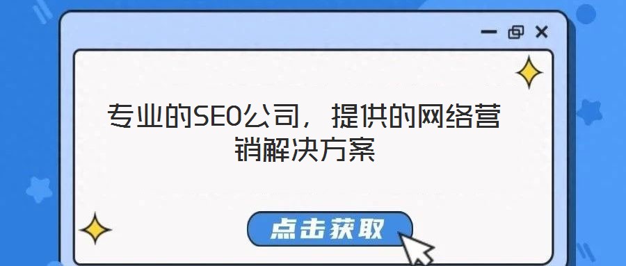 專業(yè)的SEO公司，提供的網絡營銷解決方案